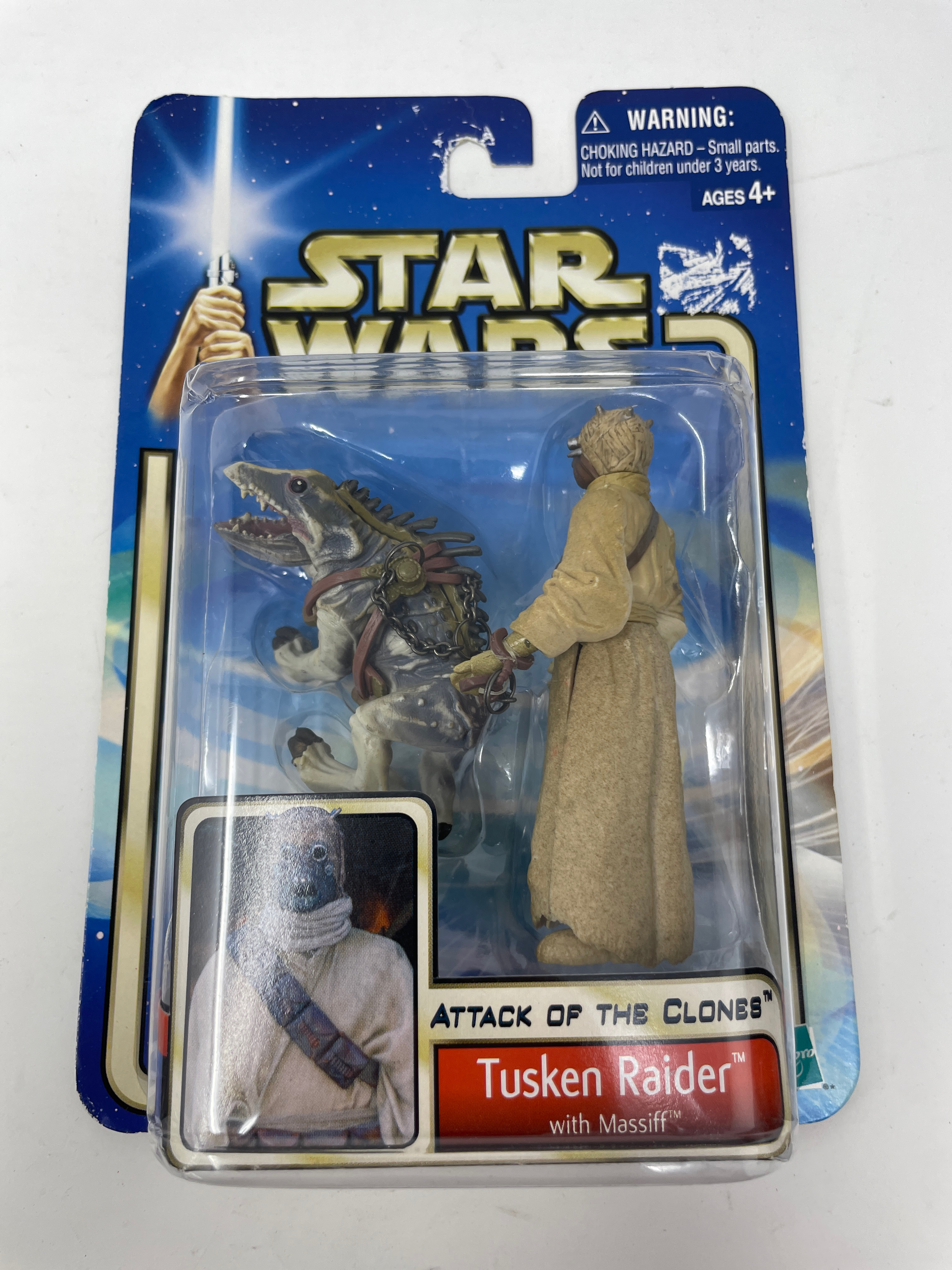 Star Wars Clone Wars 2002 Tusken Raider mit massiver Actionfigur